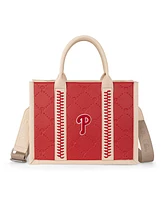 Montana West Philadelphia Phillies Whipstitch Crossbody Tote Handbag