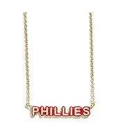 Wear by Erin Andrews Philadelphia Phillies Delicate Enamel Necklace