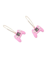 Betsey Johnson Faux Stone Straight Game Controller Dangle Earrings