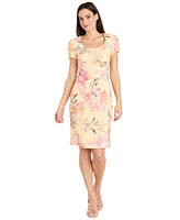 R & M Richards Women's Short-Sleeve Sheath Dress