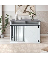 Double Dog Crate Furniture with Storage