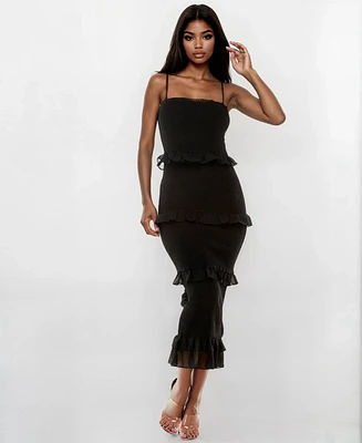 Bebe Women's Georgette Midi Dress