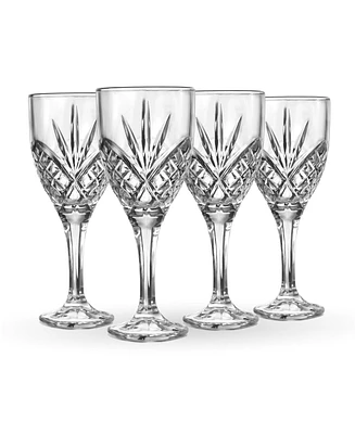 Godinger Dublin Platinum Goblets, Set of 4