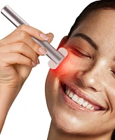 Tzumi Red Light Therapy for Face and Neck Wand, 4-in-1 Rechargeable Light Therapy Wand with 2 Led Colors