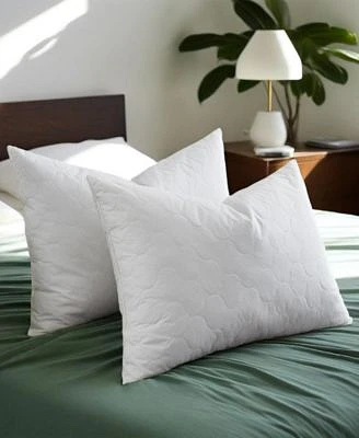 Unikome Quilted Goose Down Feather 2 Pack Pillows