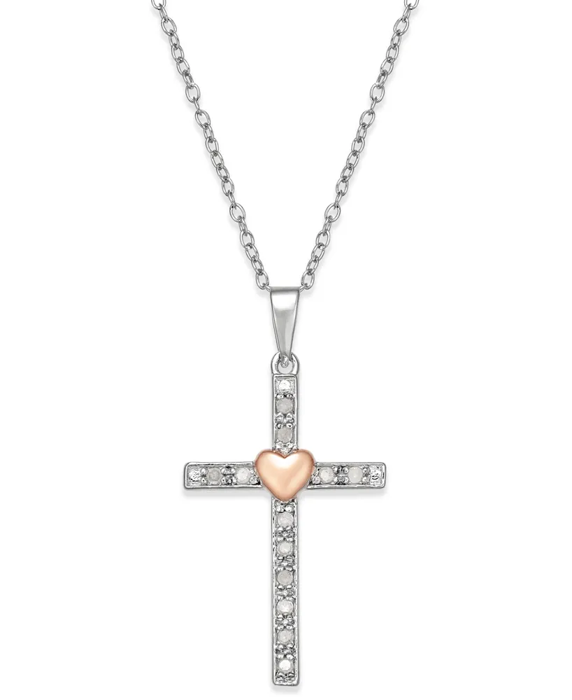 S. Kashi & Sons Two Tone Diamond Cross Pendant P2342YW | Trinity Diamonds  Inc. | Tucson, AZ