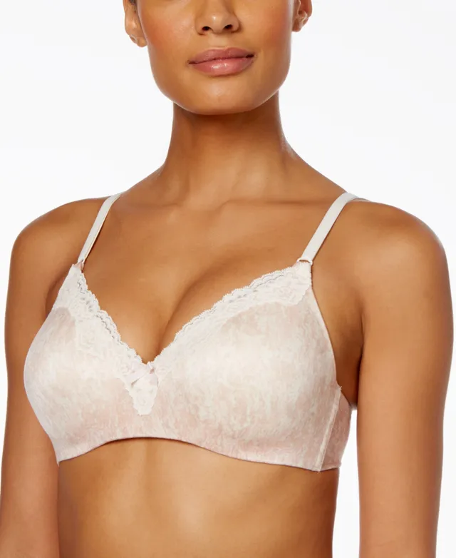 Maidenform Comfort Devotion Extra Coverage Lace Shaping Underwire Bra 9404  In Black With Body Beige Stitching