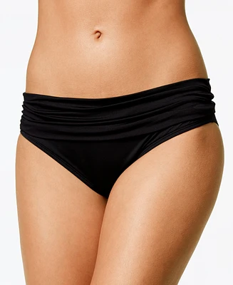 La Blanca Shirred Banded Hipster Bikini Bottoms