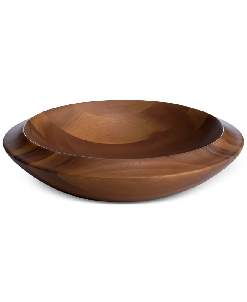 Nambe Skye Dinnerware Collection by Robin Levien Wood Centerpiece Bowl