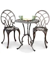 Dakara 3-Pc. Copper-Finish Aluminum Bistro Set