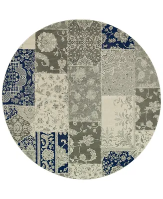 Jhb Design Tidewater Patchwork 7'10" Round Rug