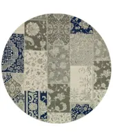 Jhb Design Tidewater Patchwork Ivory Grey Area Rugs