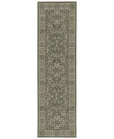 Jhb Design Tidewater Floral Sarouk Grey Ivory Area Rugs