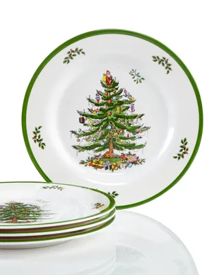 Spode Christmas Tree Melamine Salad Plate, Set of 4