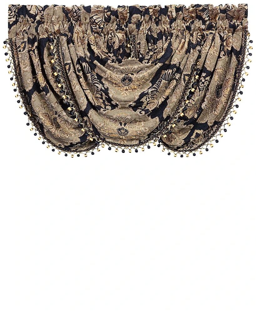 J Queen New York Bradshaw Waterfall Swag Window Valance, 49" x 33"
