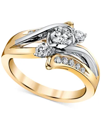Sirena Diamond Engagement Ring (5/8 ct. t.w.) in 14k Gold and White Gold