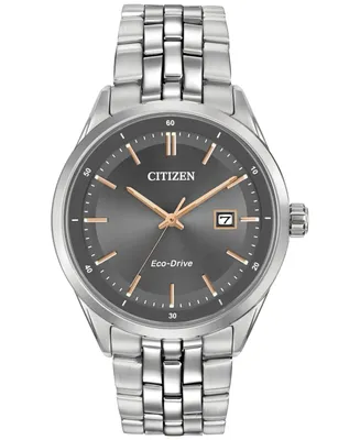 Citizen Men's Eco-Drive Stainless Steel Bracelet Watch 41mm BM7251-53H