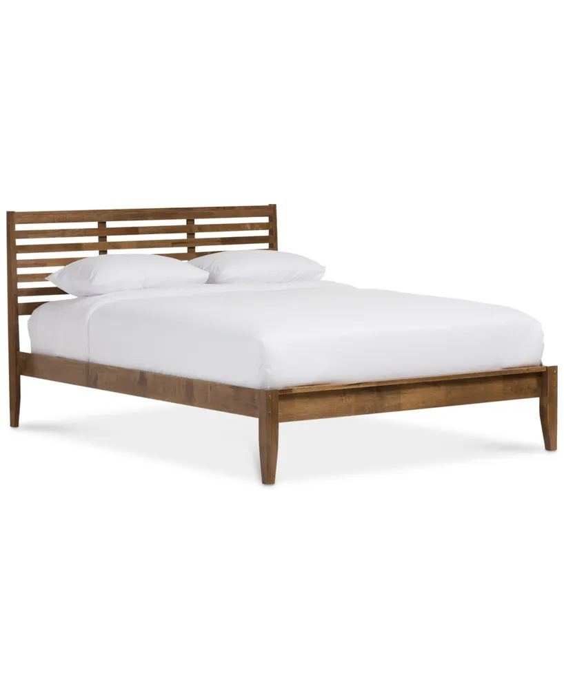 Sherlon Modern Queen Slatted Platform Bed