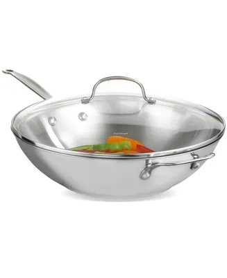 Cuisinart Chef's Classic Stainless Steel 14" Covered Stir Fry