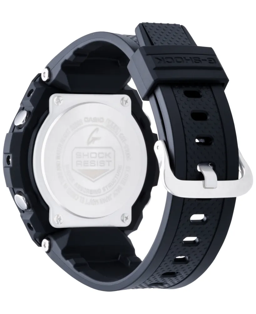 G-Shock Men's Analog-Digital Black Ip with Black Resin Strap G-Steel Watch 51x53mm GSTS100G-1B