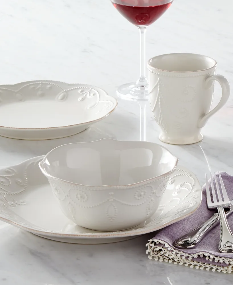 Lenox French Perle White 12 Pc. Dinnerware Set, Service for 4, Created for Macy's