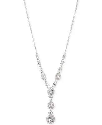 Givenchy Multi-Crystal and Pave Y-Neck Necklace