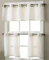 Elrene Essex Grommet Linen Cafe Window Treatment Collection