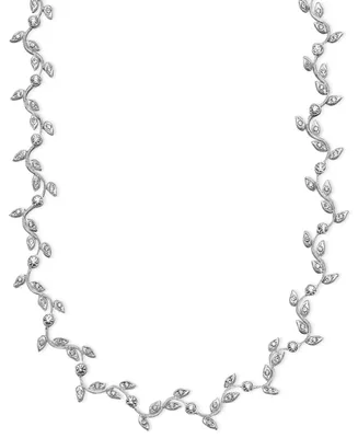 Eliot Danori Rhodium-Plated Mixed Metal Vine Necklace, Created for Macy's