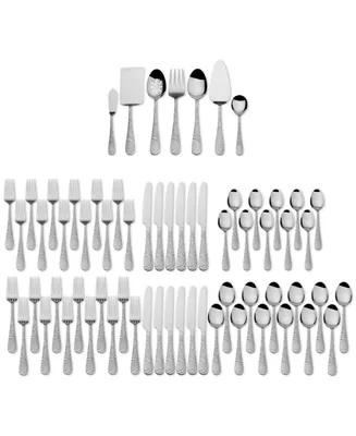 International Silver 18/0 Stainless Steel 67-Pc. Garland Frost Flatware & Hostess Set, Created for Macy's