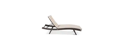 Holtan Outdoor Wicker Adjustable Chaise Lounge