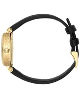 Gucci Women's Swiss Diamantissima Black Leather Strap Watch 27mm