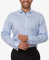 Men's Slim-Fit Non-Iron Herringbone French Cuff Dress Shirt