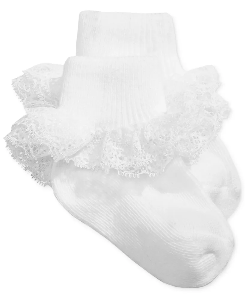 First Impressions Baby Girls Lace Socks, Pack of 3, Created for Macy's