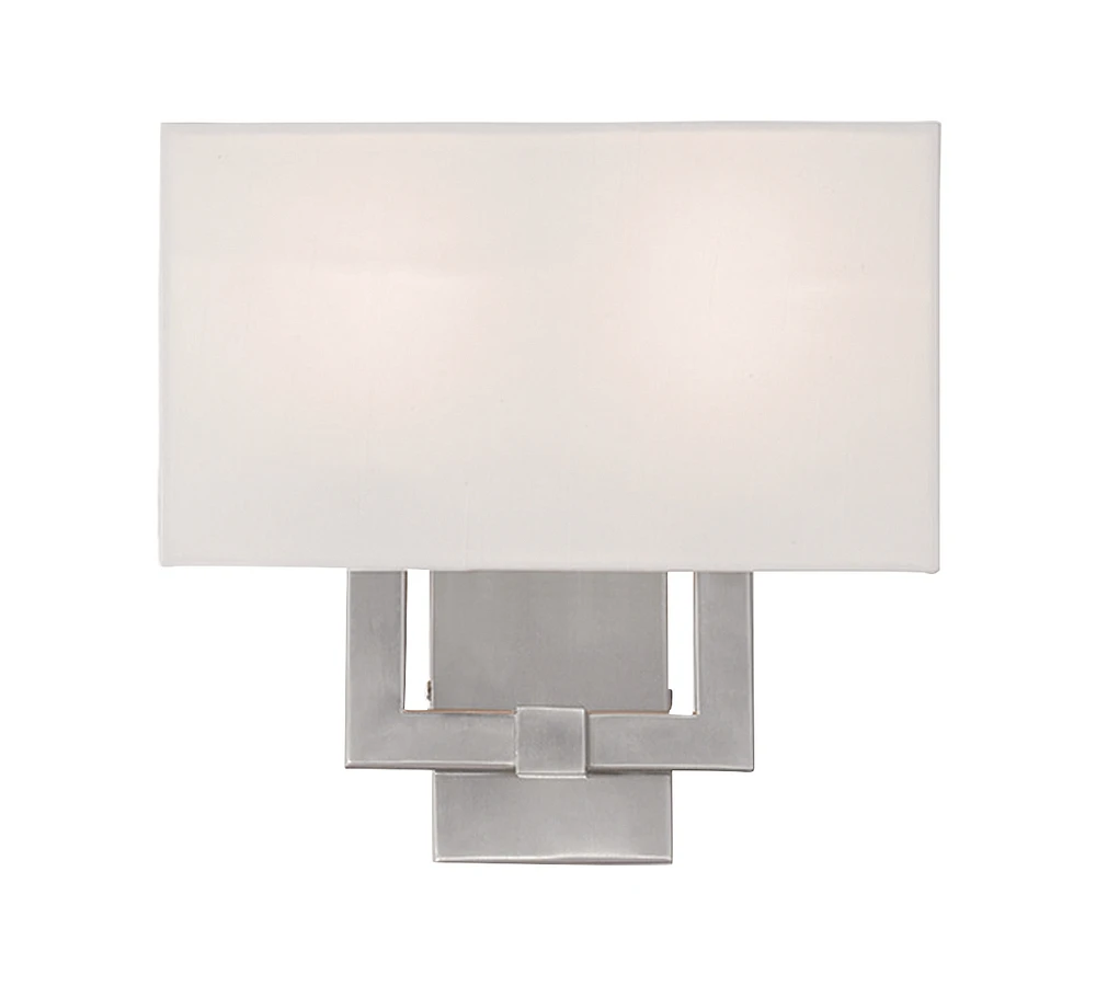 Livex Hollborn -Light Brushed Nickel Sconce