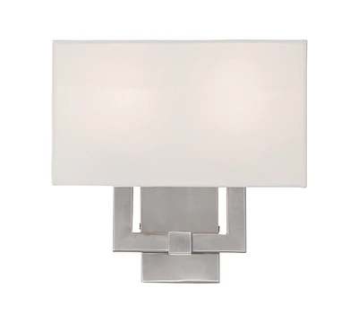 Livex Hollborn -Light Brushed Nickel Sconce