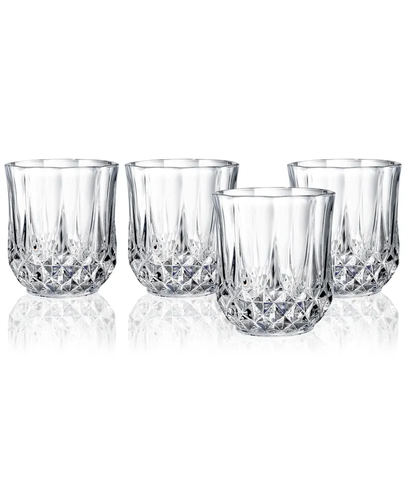 Cristal D&Arques Longchamp 10oz Stemless Wine Glass, Set of 4