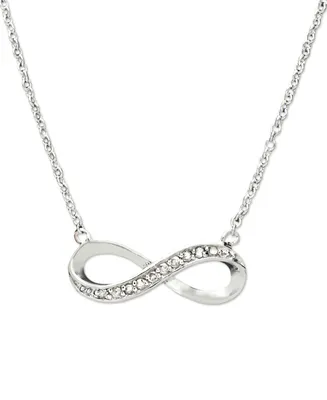 Diamond Infinity Pendant in Sterling Silver (1/10 ct. t.w.)