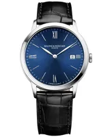 Baume & Mercier Men's Swiss Classima Black Leather Strap Watch 40mm M0A10324