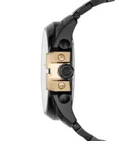 Diesel Men's Chronograph Mega Chief Black Ion-Plated Stainless Steel Bracelet Watch 51x59mm DZ4338