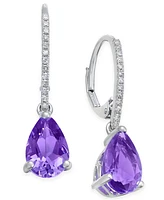 Mystic Topaz (2-1/2 ct. t.w.) & Diamond (1/10 Drop Earrings 14k Gold (Also Blue Amethyst)