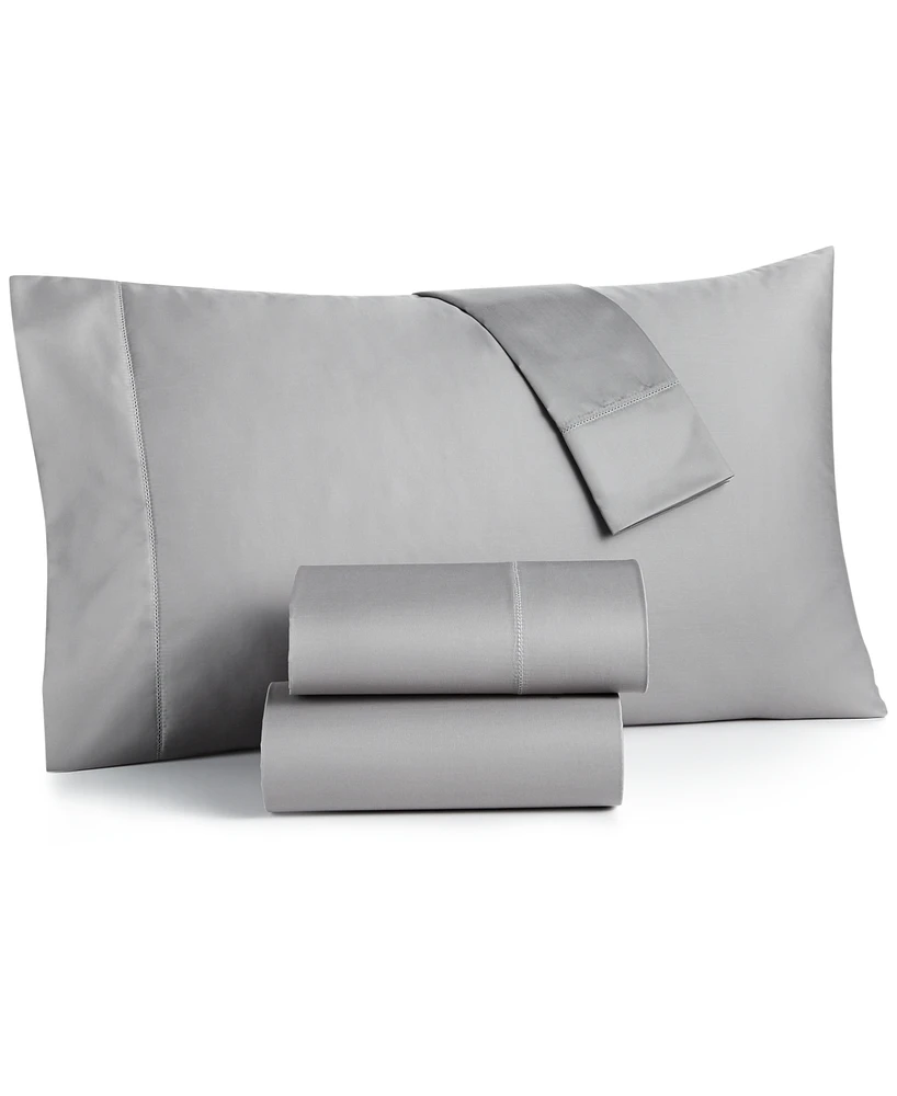 Last Act! Charter Club Solid 550 Thread Count 100% Cotton 3-Pc. Sheet Set, Twin Xl, Exclusively at Macy's