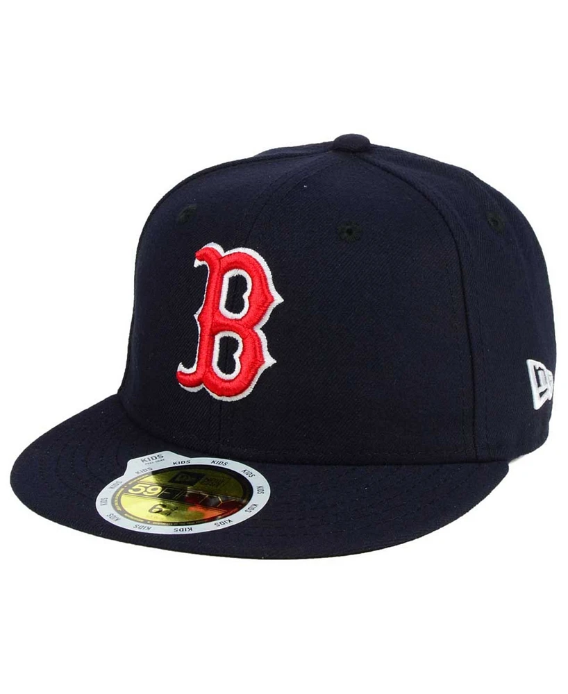 New Era Big Boys and Girls Boston Red Sox Authentic Collection 59FIFTY Cap