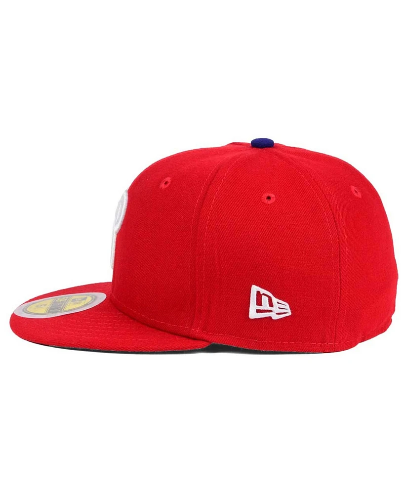 New Era Big Boys and Girls Philadelphia Phillies Authentic Collection 59FIFTY Cap