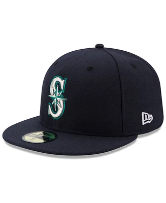 New Era Big Boys and Girls Seattle Mariners Authentic Collection 59FIFTY Cap