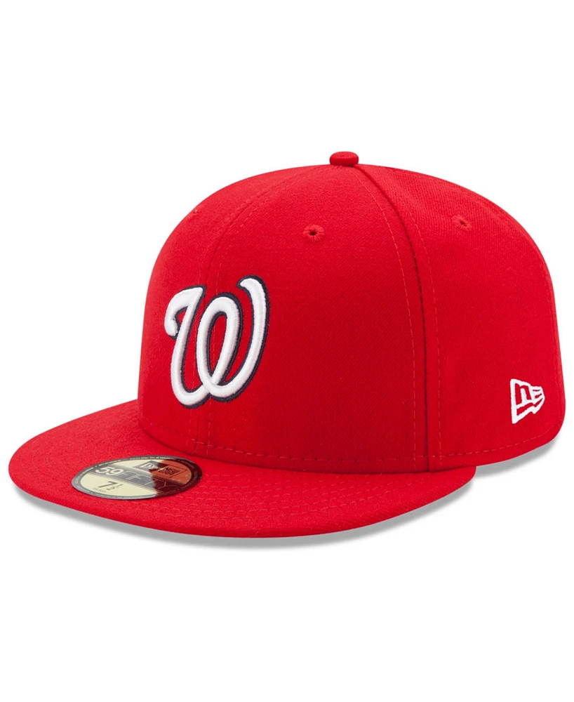 New Era Big Boys and Girls Washington Nationals Authentic Collection 59FIFTY Cap