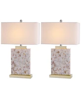 Safavieh Set of 2 Troy Shell Table Lamps