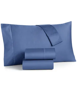 Charter Club Damask Solid 550 Thread Count 100% Supima Cotton Pillowcase Pair, Standard, Created for Macy's