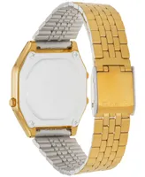 Casio Women's Digital Vintage Gold-Tone Stainless Steel Bracelet Watch 39x39mm LA680WGA-9MV