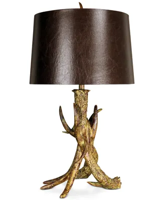 StyleCraft Three Faux Antler Table Lamp
