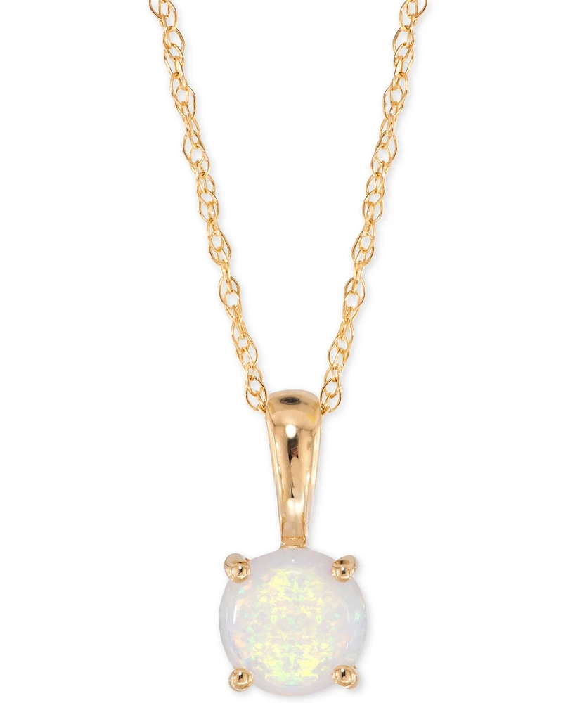 Birthstone Pendant 14k Gold or White
